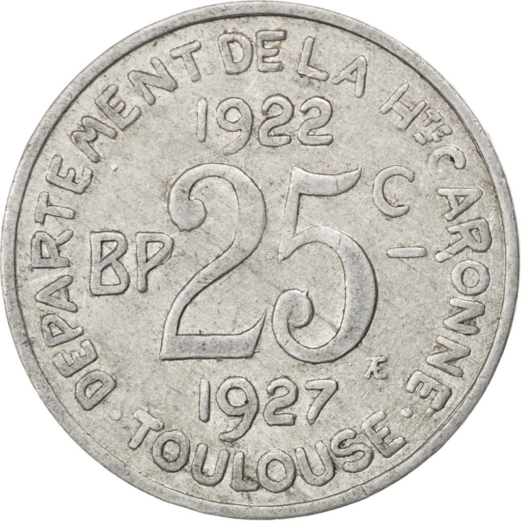 France, 25 Centimes, EF(40-45), Aluminium, Elie #15.3, 1.45