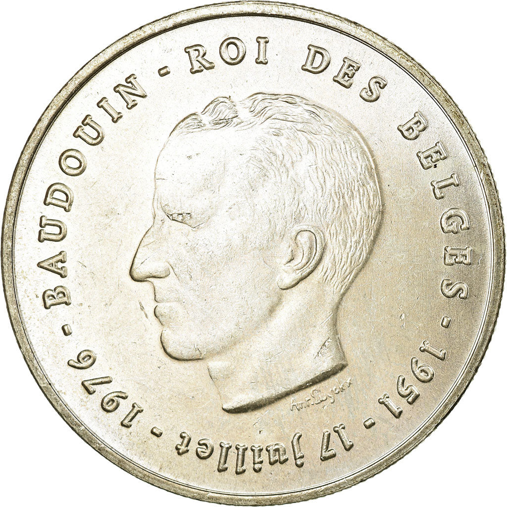Belgium, 250 Francs, 250 Frank, 1976, AU(55-58), Silver, KM:157.1