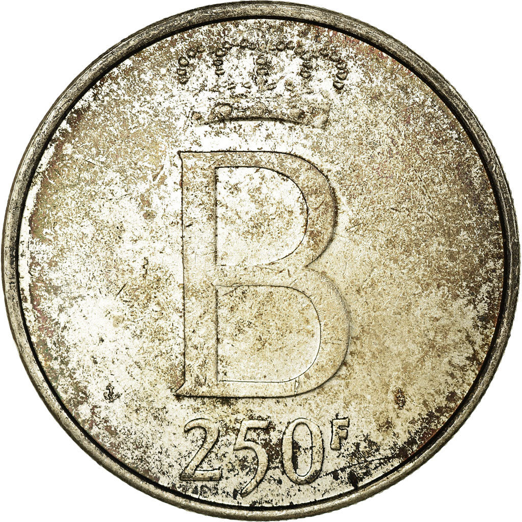Belgium, 250 Francs, 250 Frank, 1976, AU(55-58), Silver, KM:157.1