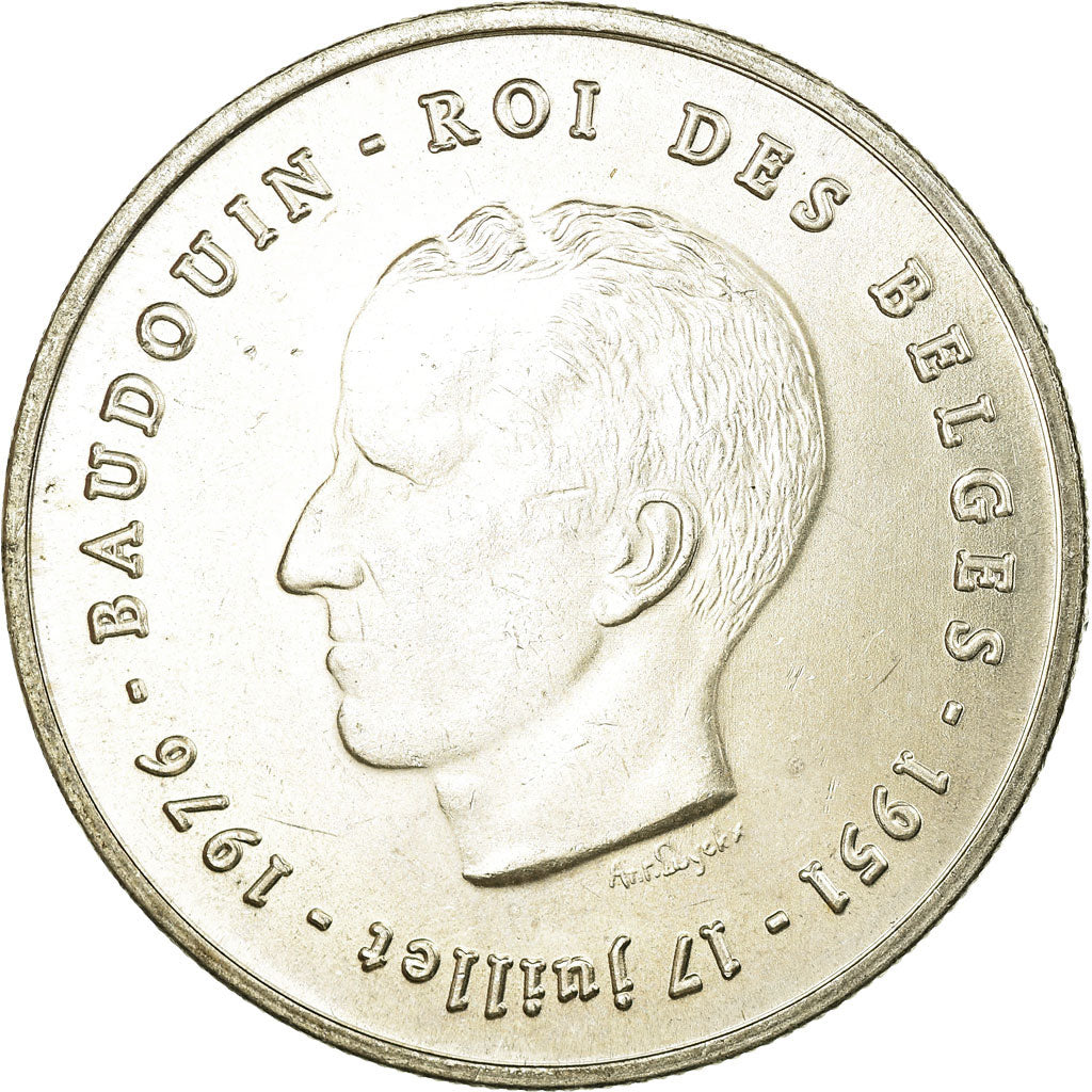 Belgium, 250 Francs, 250 Frank, 1976, AU(55-58), Silver, KM:157.1