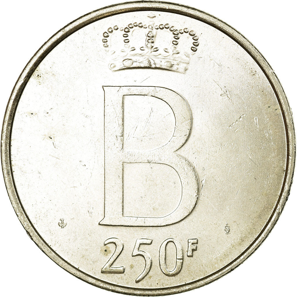 Belgium, 250 Francs, 250 Frank, 1976, AU(55-58), Silver, KM:157.1