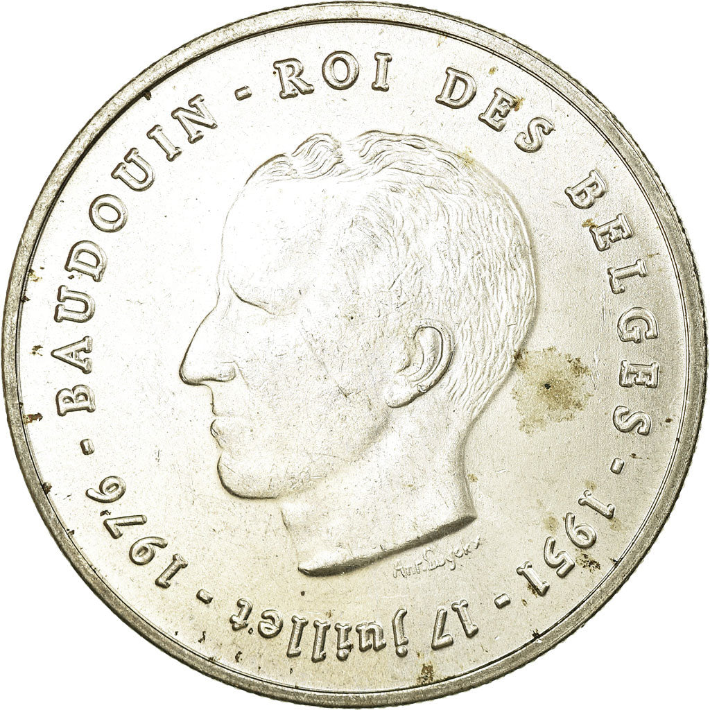 Belgium, 250 Francs, 250 Frank, 1976, AU(55-58), Silver, KM:157.1