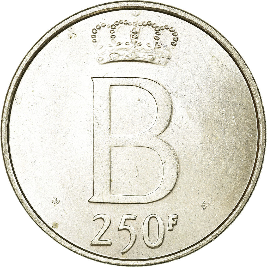 Belgium, 250 Francs, 250 Frank, 1976, AU(55-58), Silver, KM:157.1