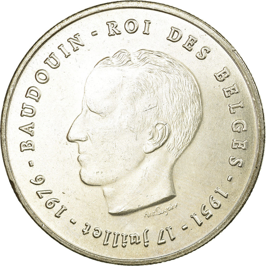 Belgium, 250 Francs, 250 Frank, 1976, AU(55-58), Silver, KM:157.1
