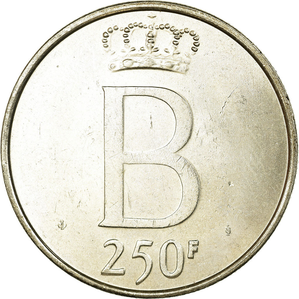 Belgium, 250 Francs, 250 Frank, 1976, AU(55-58), Silver, KM:157.1