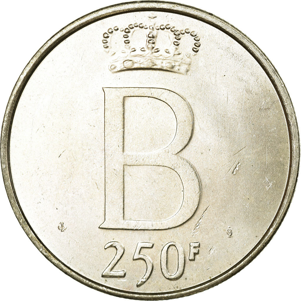 Belgien, 250 Francs, 250 Frank, 1976, VZ, Silber, KM:157.1