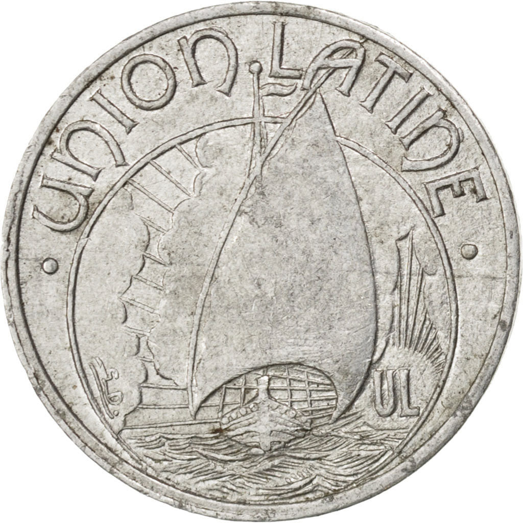 France, 5 Centimes, EF(40-45), Aluminium, Elie #10.1, 0.87