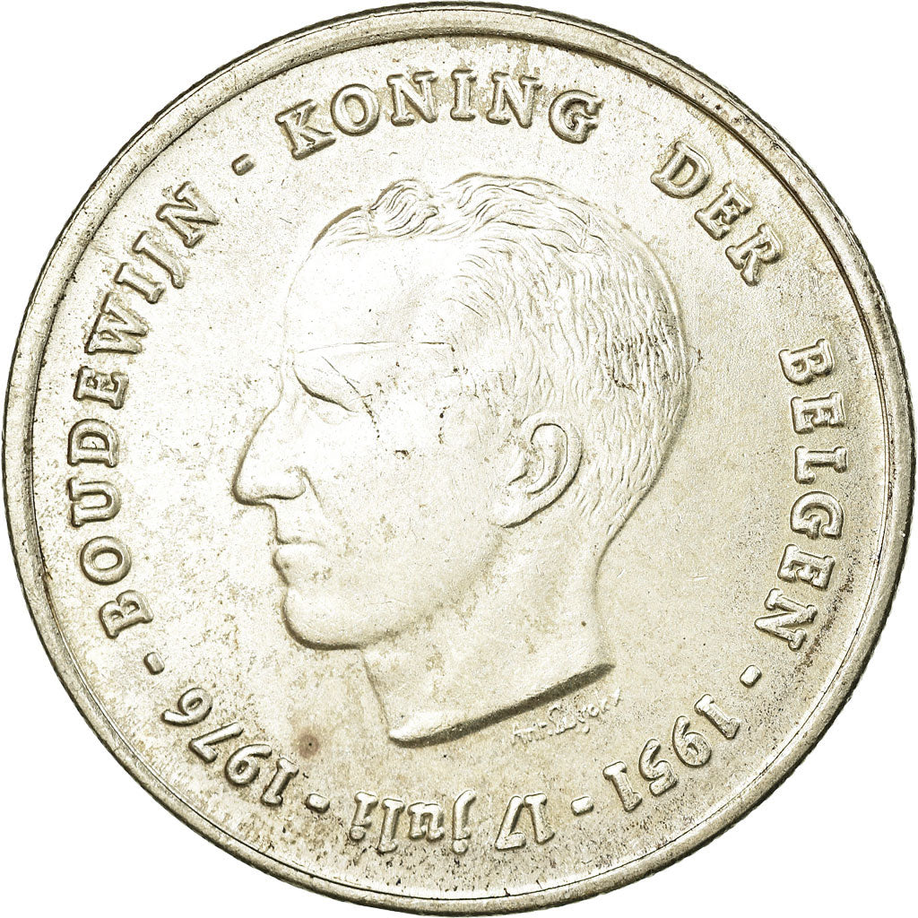 Coin, Belgium, 250 Francs, 250 Frank, 1976, AU(50-53), Silver, KM:157.1