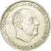 Coin, Spain, Caudillo and regent, 100 Pesetas, 1966, AU(50-53), Silver, KM:797