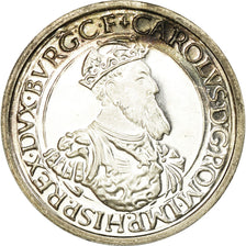 Münze, Belgien, 5 Ecu, 1987, VZ+, Silber, KM:166