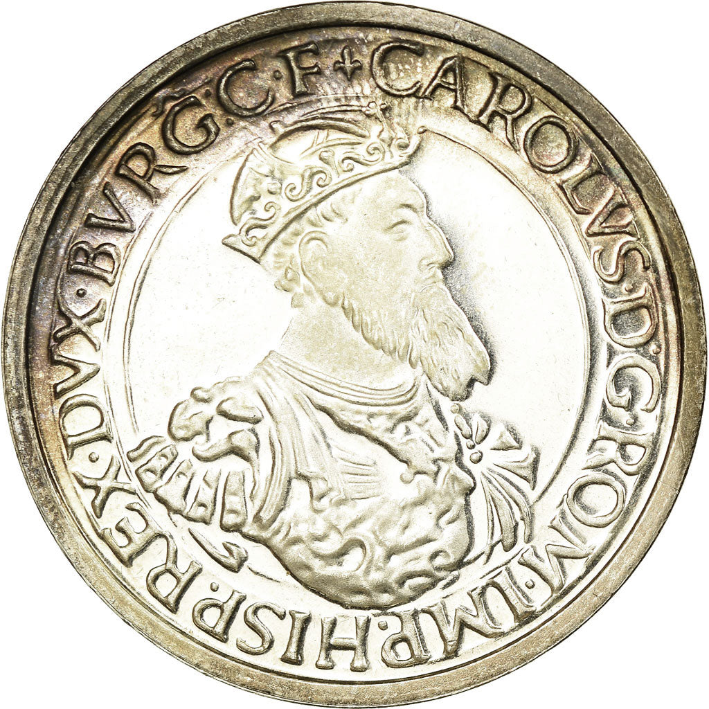 Coin, Belgium, 5 Ecu, 1987, AU(55-58), Silver, KM:166