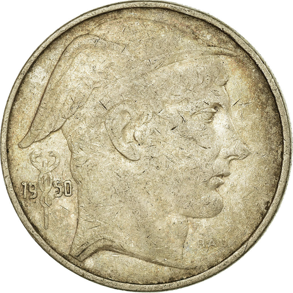 Coin, Belgium, 20 Francs, 20 Frank, 1950, VF(30-35), Silver, KM:140.1