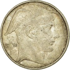 Moneda, Bélgica, 20 Francs, 20 Frank, 1950, BC+, Plata, KM:140.1