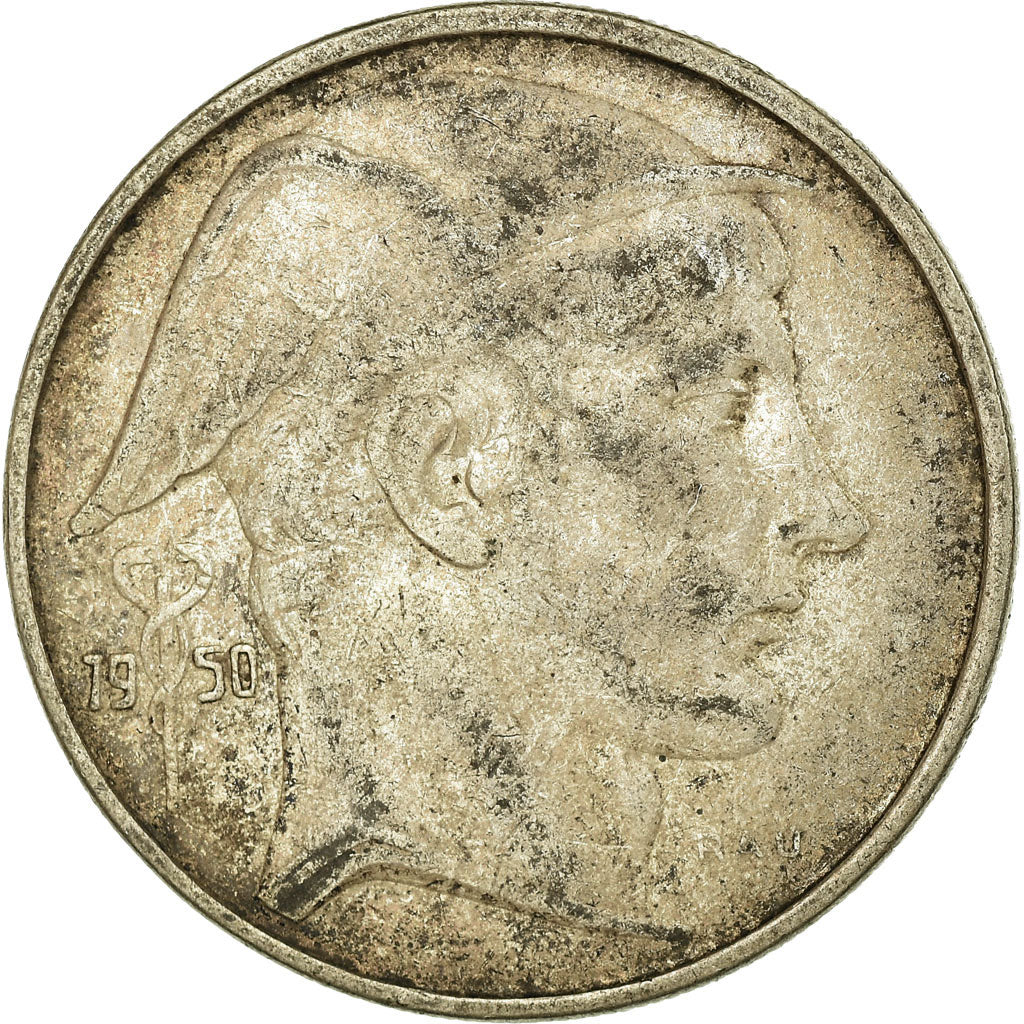 Coin, Belgium, 20 Francs, 20 Frank, 1950, VF(30-35), Silver, KM:140.1