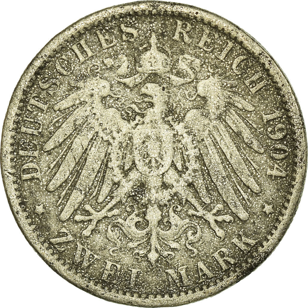 Coin, German States, PRUSSIA, Wilhelm II, 2 Mark, 1904, Berlin, Contemporary