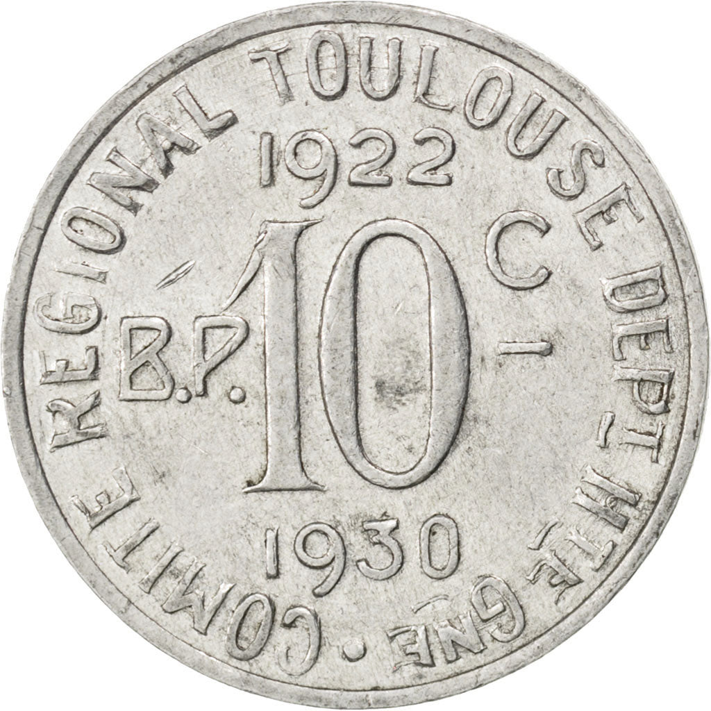 France, 10 Centimes, EF(40-45), Aluminium, Elie #15.5, 1.08