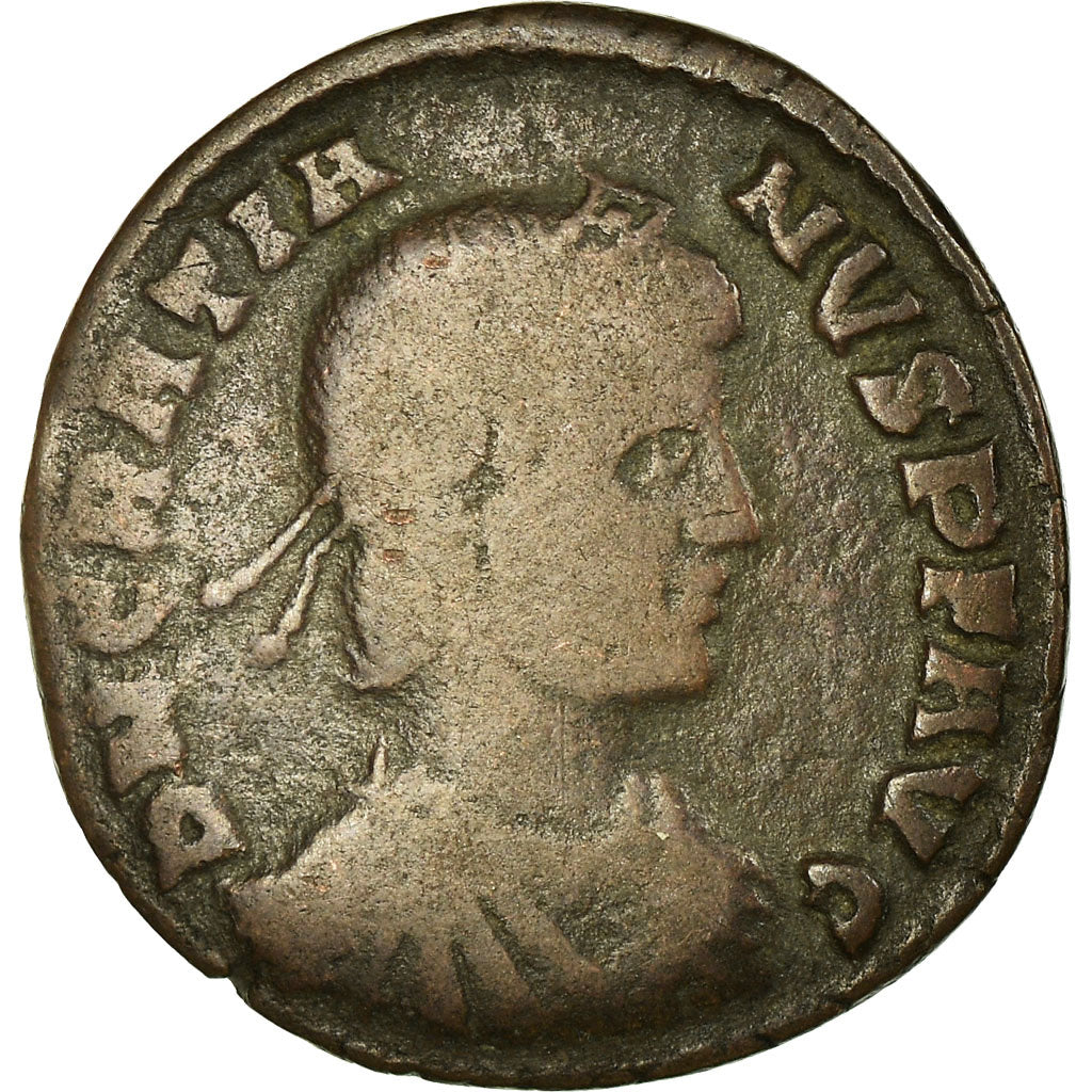 Coin, Gratian, Maiorina, 378-383, Lyon - Lugdunum, F(12-15), Copper