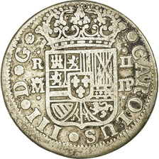 Coin, Spain, Charles III, 2 Reales, 1760, Madrid, VF(20-25), Silver, KM:388.1