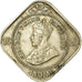 Coin, INDIA-BRITISH, George V, 2 Annas, 1929, Calcutta, EF(40-45)