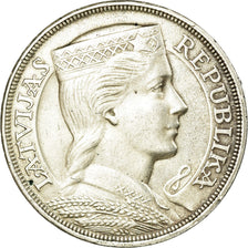 Coin, Latvia, 5 Lati, 1932, EF(40-45), Silver, KM:9
