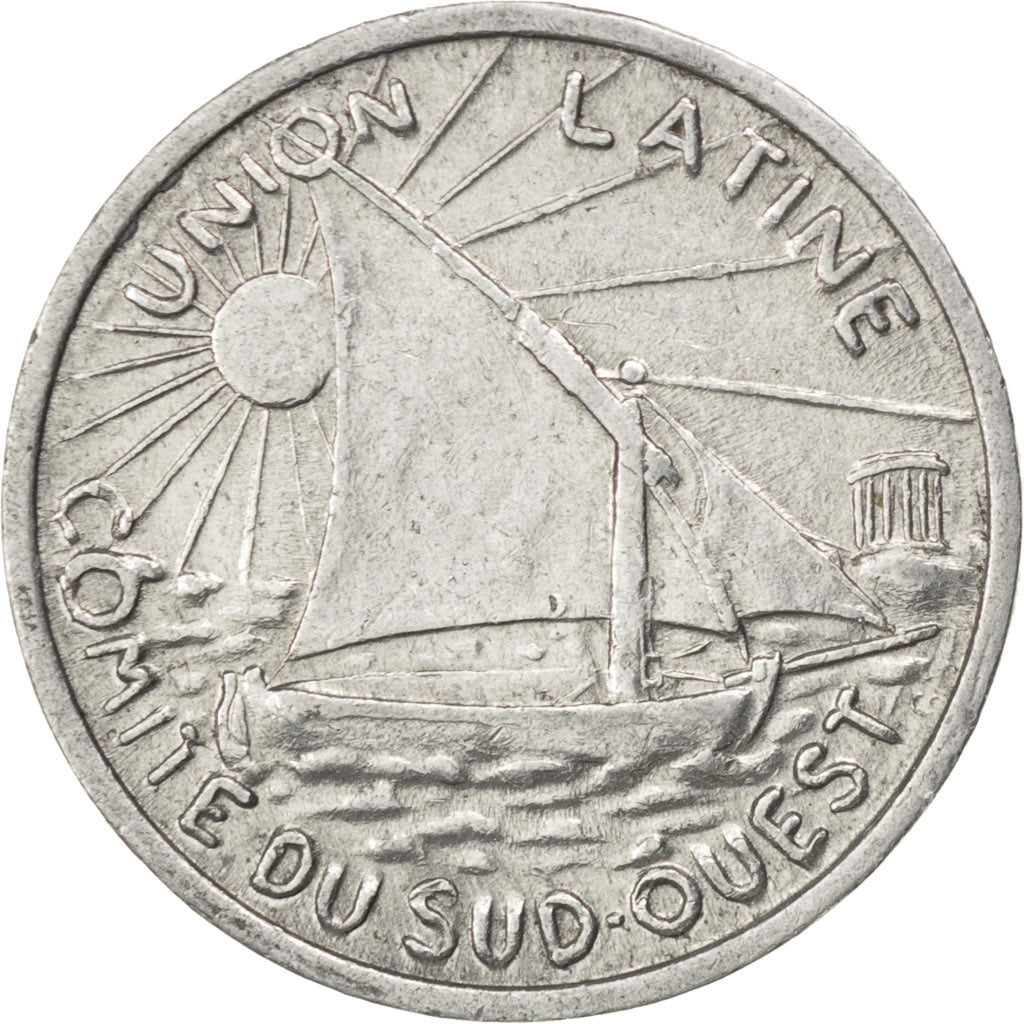 France, 10 Centimes, EF(40-45), Aluminium, Elie #15.5, 1.08