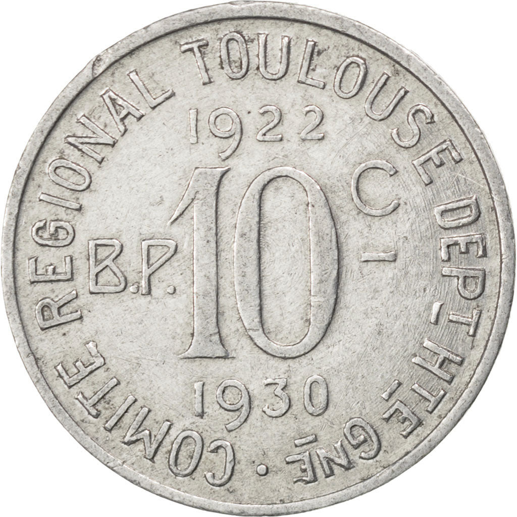 France, 10 Centimes, EF(40-45), Aluminium, Elie #15.5, 1.08
