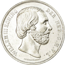 Moeda, Países Baixos, William III, 2-1/2 Gulden, 1869, Utrecht, AU(55-58)