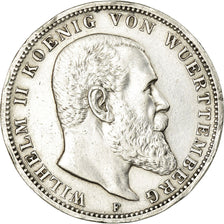Coin, German States, WURTTEMBERG, Wilhelm II, 3 Mark, 1914, Freudenstadt