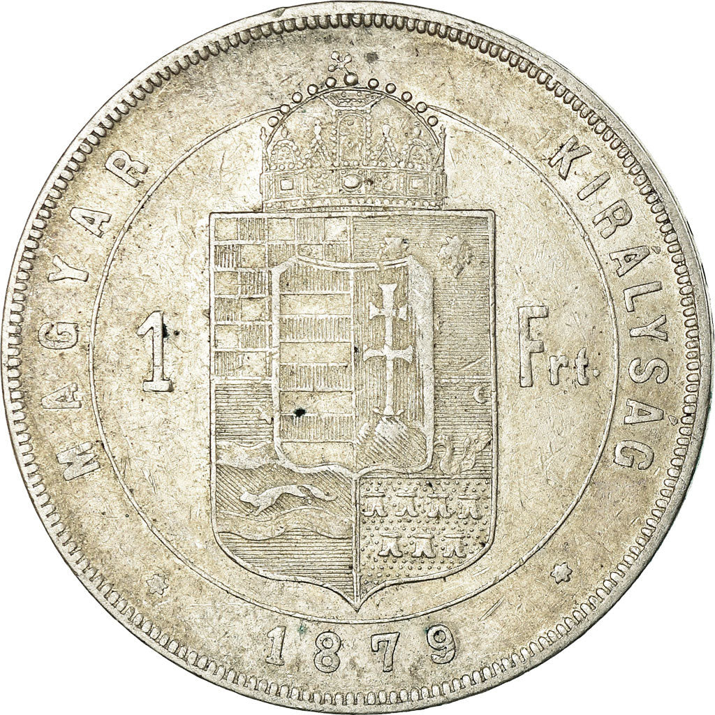 Monnaie, Hongrie, Franz Joseph I, Forint, 1879, Kremnitz, TB+, Argent, KM:453.1