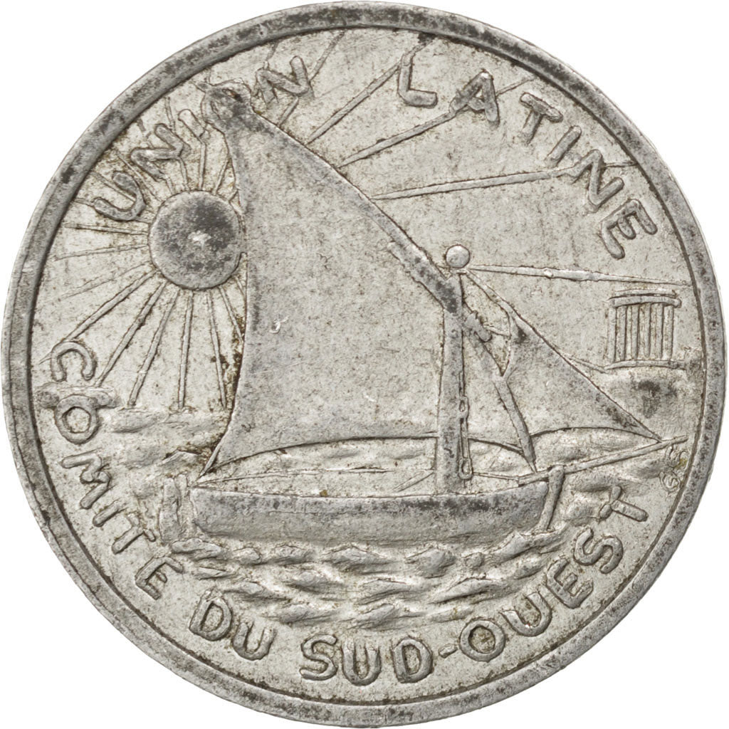 France, 25 Centimes, EF(40-45), Aluminium, Elie #15.6, 1.37