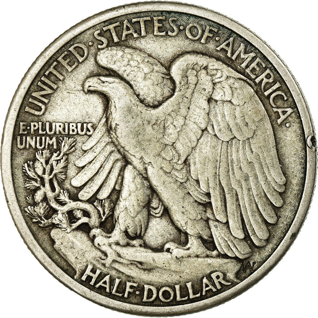 Coin, United States, Walking Liberty Half Dollar, Half Dollar, 1939, U.S. Mint