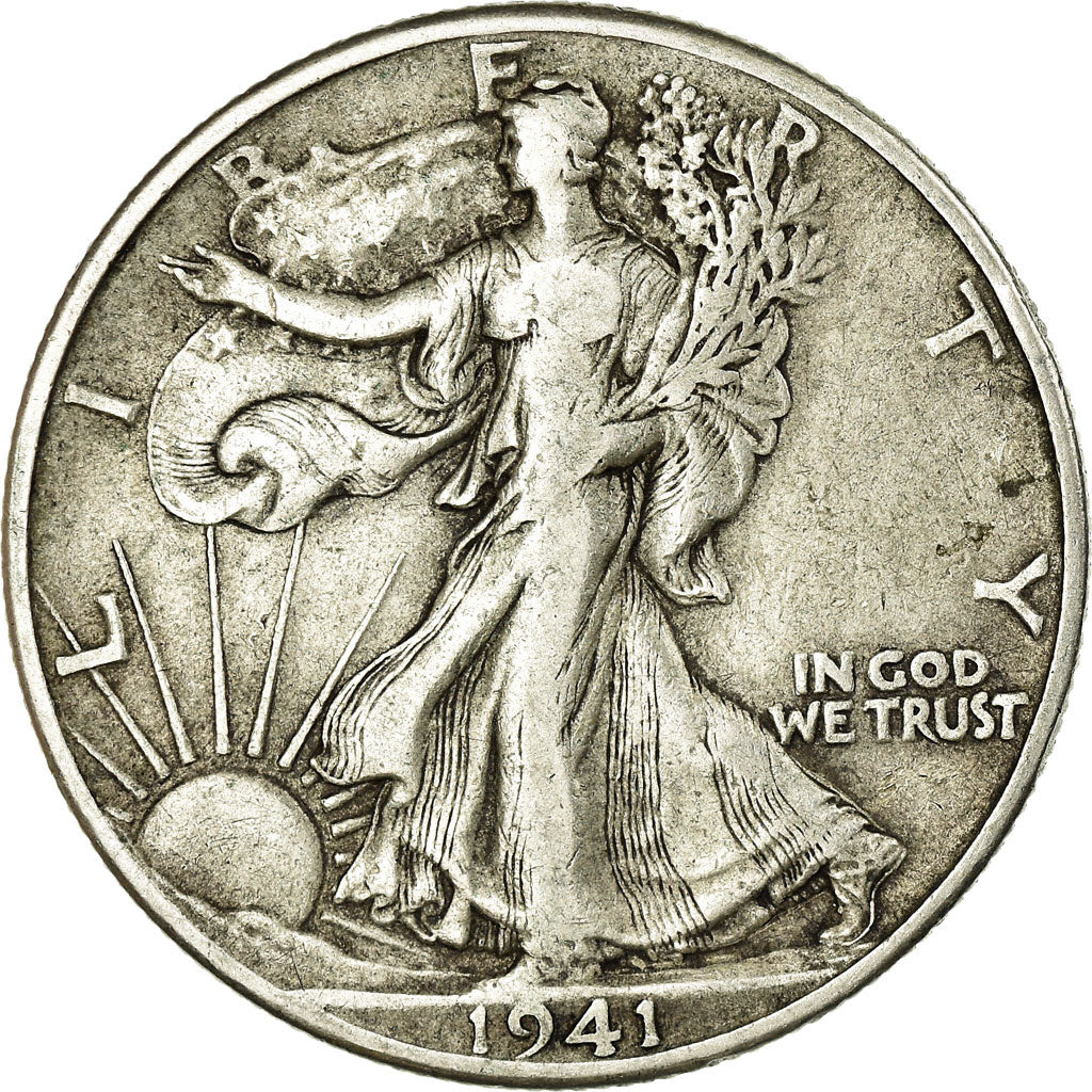 Monnaie, États-Unis, Walking Liberty Half Dollar, Half Dollar, 1941, U.S. Mint