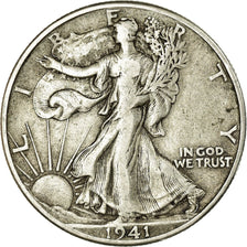 Monnaie, États-Unis, Walking Liberty Half Dollar, Half Dollar, 1941, U.S. Mint