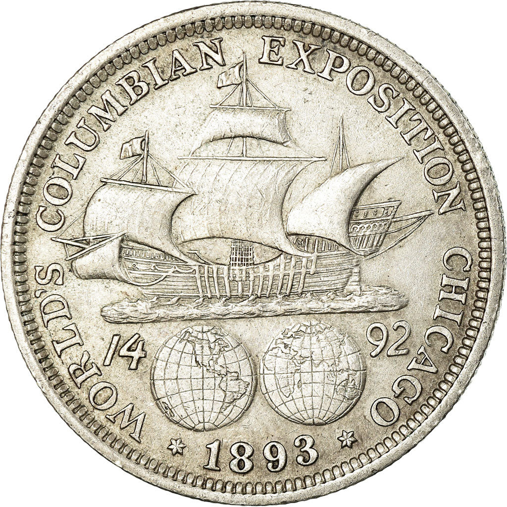 Coin, United States, Half Dollar, 1893, U.S. Mint, Philadelphia, AU(50-53)