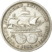 Coin, United States, Half Dollar, 1893, U.S. Mint, Philadelphia, AU(50-53)