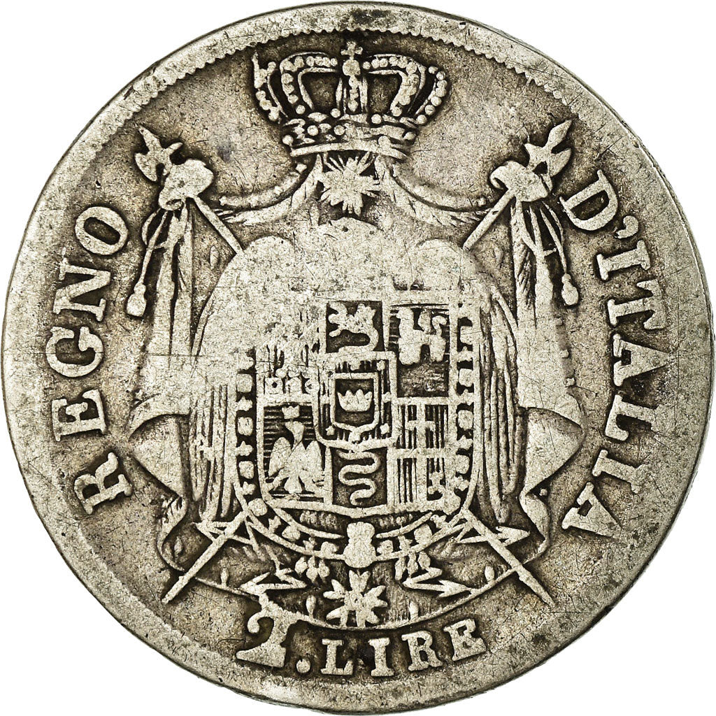 Moneta, STATI ITALIANI, KINGDOM OF NAPOLEON, Napoleon I, 2 Lire, 1811, Milan