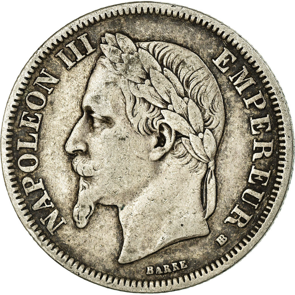 Monnaie, France, Napoléon III, 2 Francs, 1866, Strasbourg, TB+, Argent