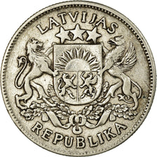 Coin, Latvia, 2 Lati, 1925, EF(40-45), Silver, KM:8