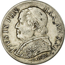 Moneta, DEPARTAMENTY WŁOSKIE, PAPAL STATES, Pius IX, Lira, 1867, Roma