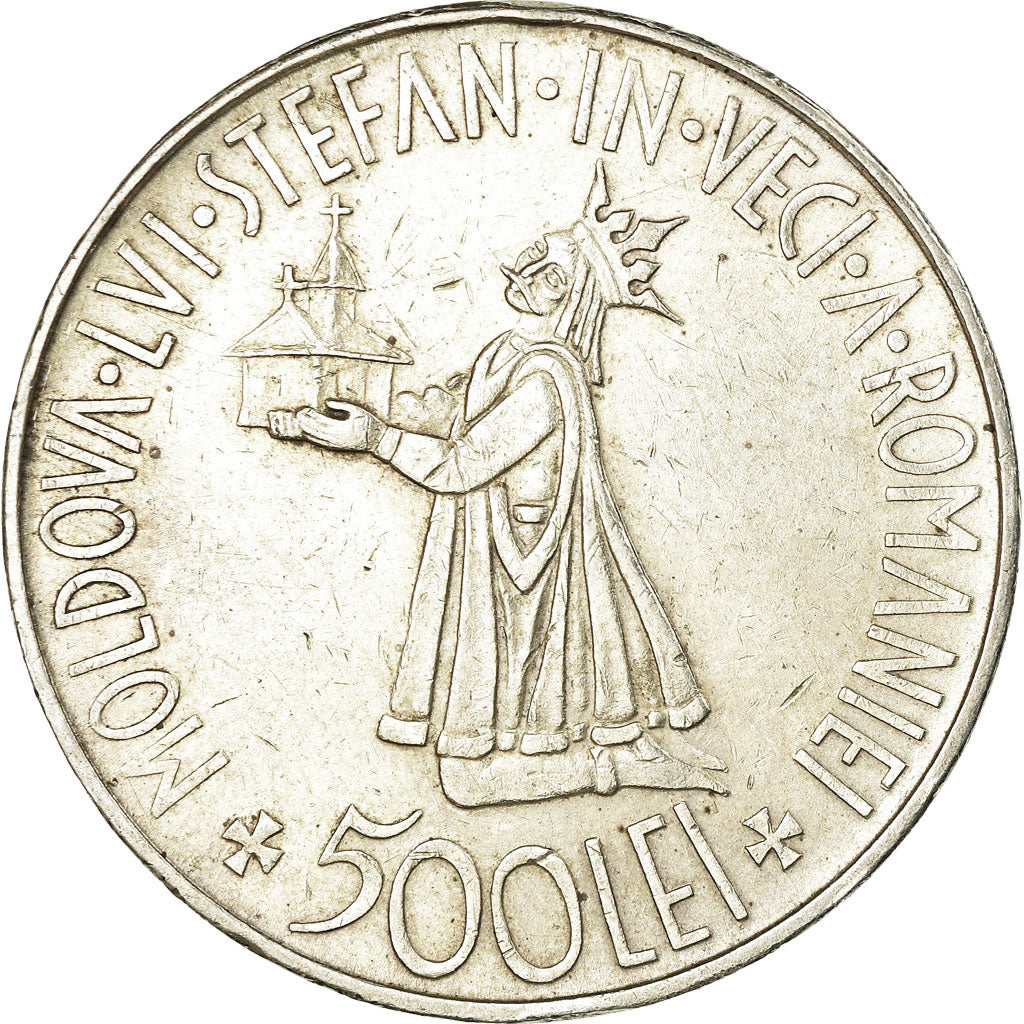 Coin, Romania, Mihai I, 500 Lei, 1941, EF(40-45), Silver, KM:60