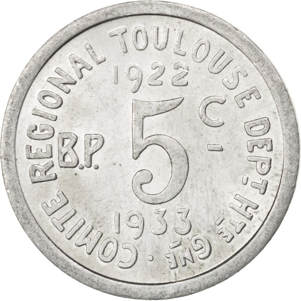 France, 5 Centimes, MS(60-62), Aluminium, Elie #15.7, 0.89