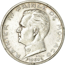 Coin, Monaco, Rainier III, 5 Francs, 1960, EF(40-45), Silver, KM:141, Gadoury:MC