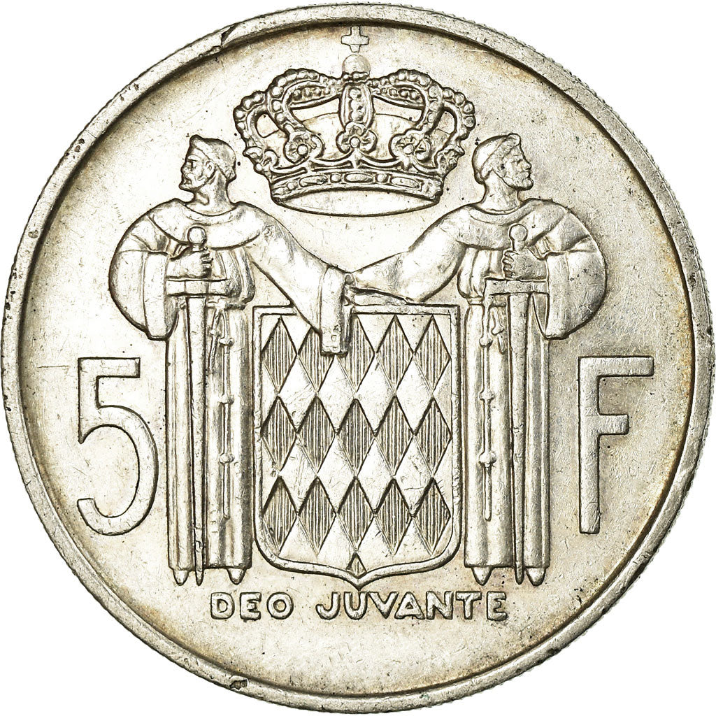 Coin, Monaco, Rainier III, 5 Francs, 1960, EF(40-45), Silver, KM:141, Gadoury:MC