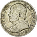 Moeda, ESTADOS ITALIANOS, PAPAL STATES, Pius IX, Lira, 1868, Rome, VF(20-25)