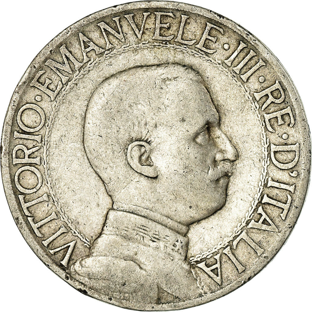 Coin, Italy, Vittorio Emanuele III, Lira, 1912, Rome, VF(20-25), Silver, KM:45