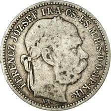 Coin, Hungary, Franz Joseph I, Korona, 1895, Kormoczbanya, VF(30-35), Silver