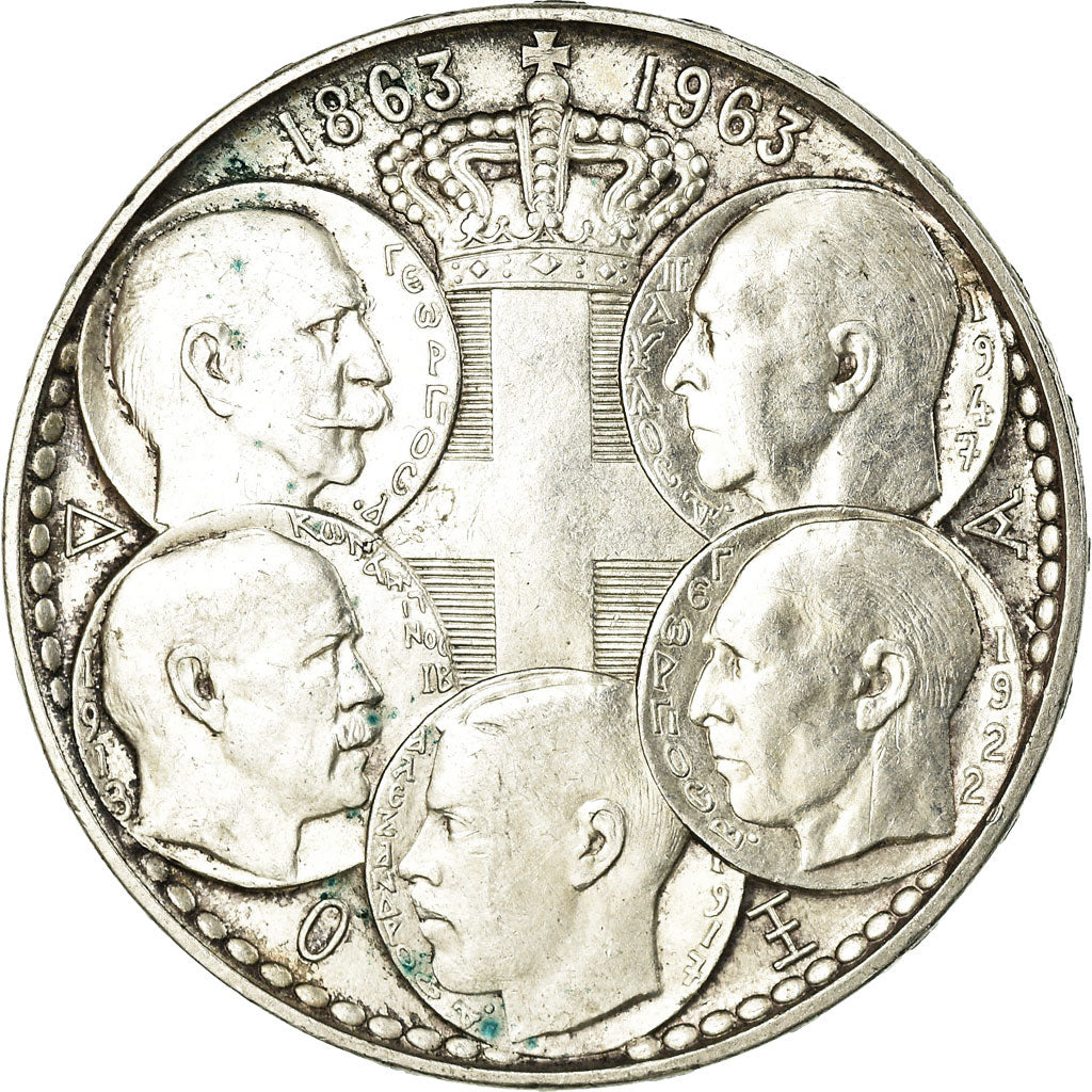 Coin, Greece, Paul I, 30 Drachmai, 1963, EF(40-45), Silver, KM:86
