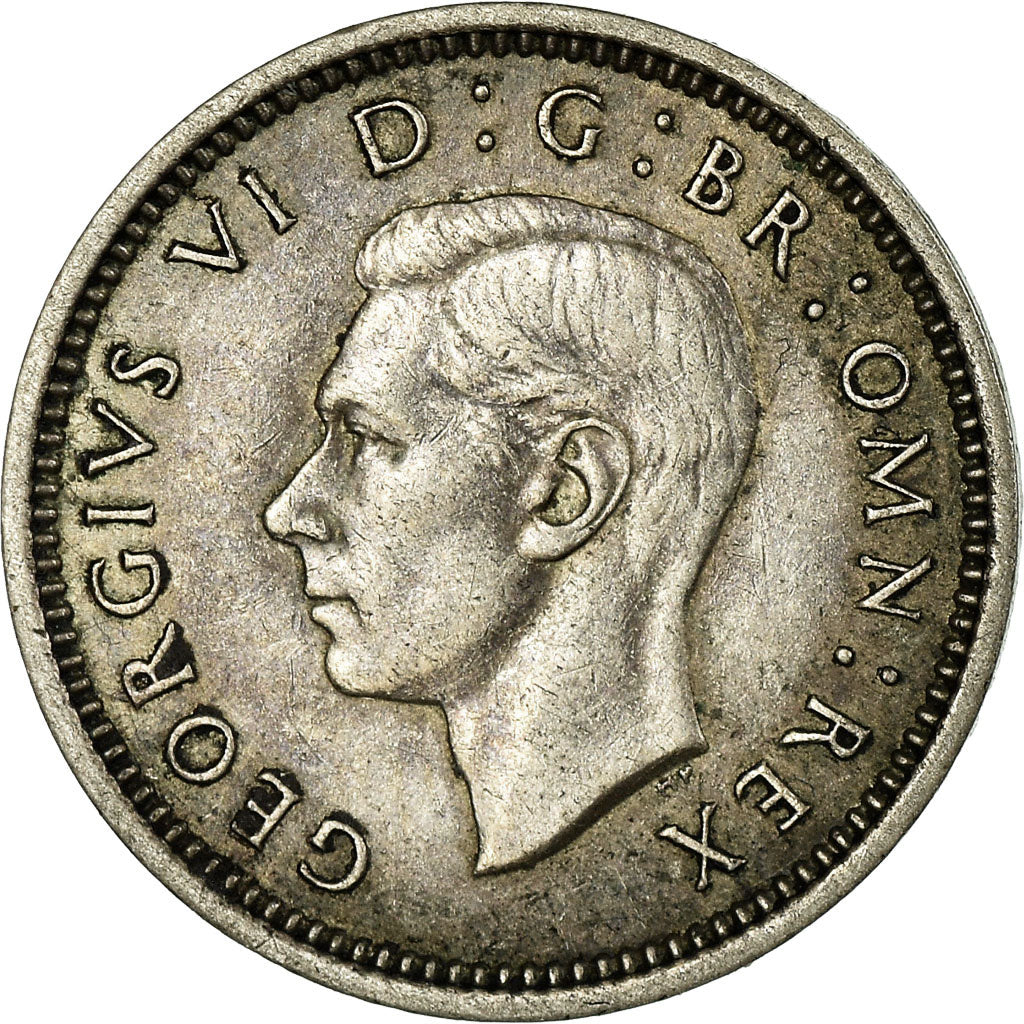 Coin, Great Britain, George VI, 3 Pence, 1938, AU(50-53), Silver, KM:848