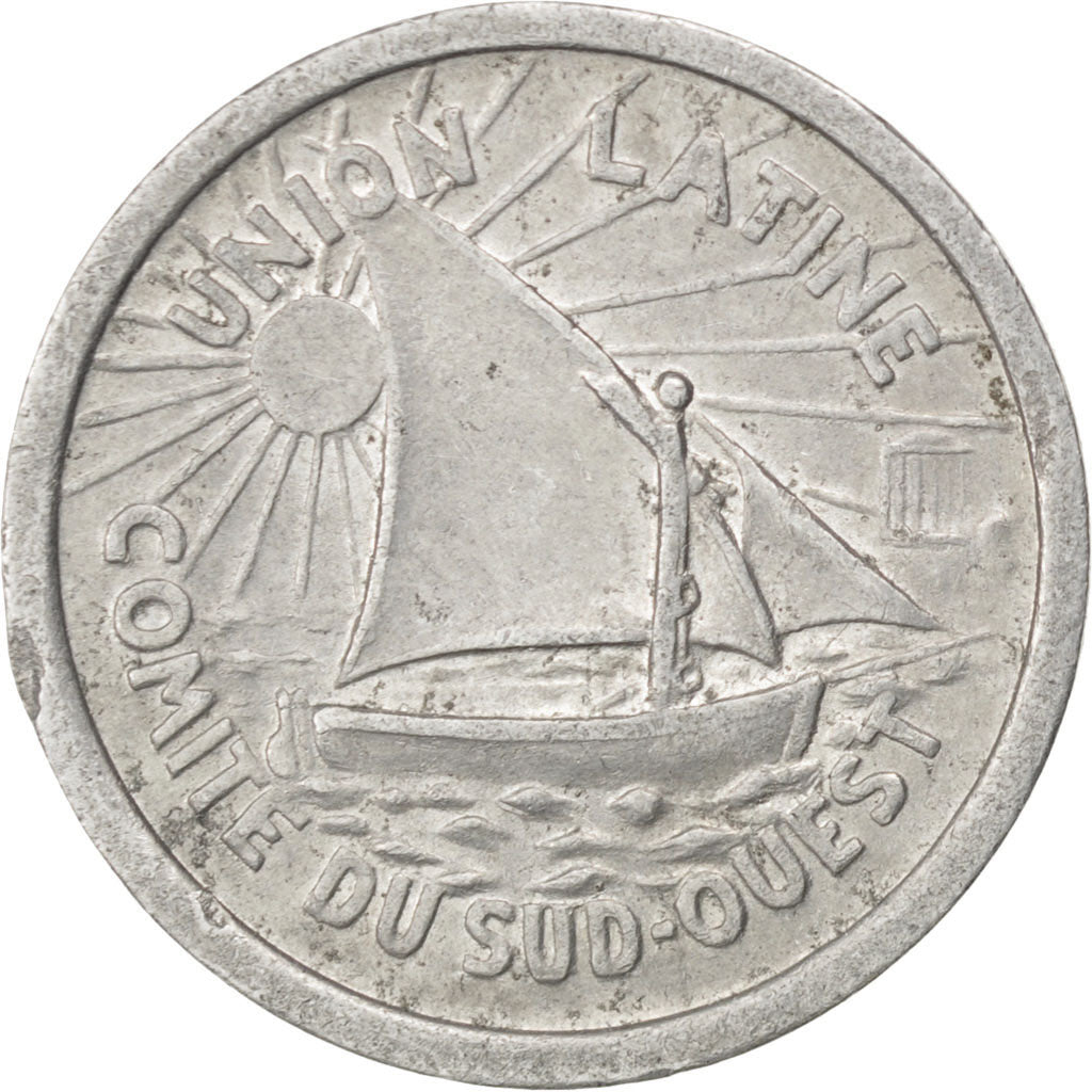 France, 10 Centimes, EF(40-45), Aluminium, Elie #15.8, 1.19