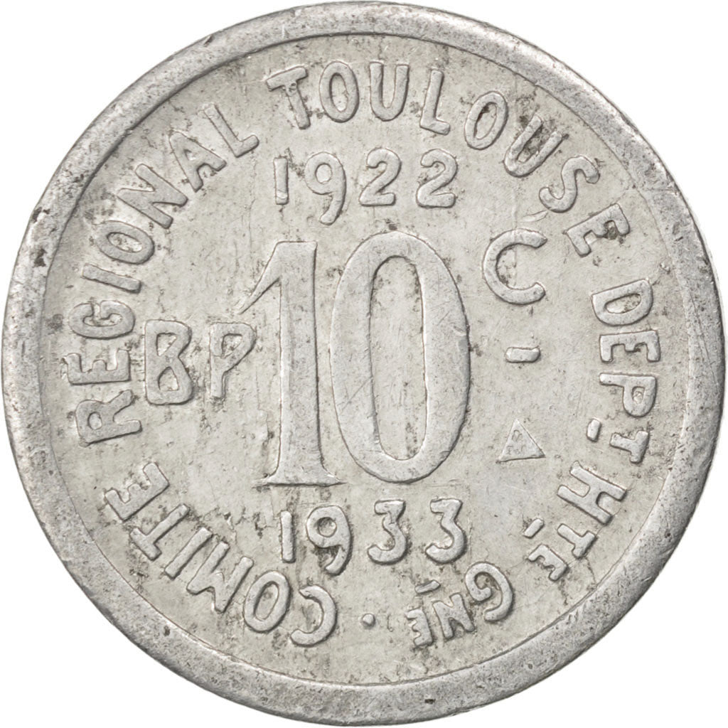 France, 10 Centimes, EF(40-45), Aluminium, Elie #15.8, 1.19